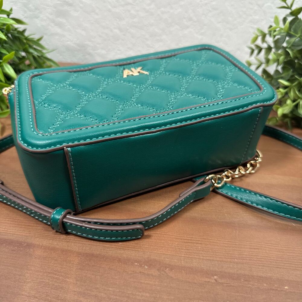 Anne Klein Quilted Double Zip Crossbody Bag - Picture 6 of 10